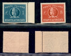 REPUBBLICA   - SERVIZI - 1947 - Recapito Autorizzato (8/9) - Serie Completa - Gomma Integra (40) - Sonstige & Ohne Zuordnung