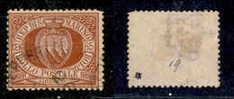 SAN MARINO - POSTA ORDINARIA - 1894 - 65 Cent Stemma (19) - Usato - Autres & Non Classés