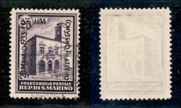 SAN MARINO - POSTA ORDINARIA - 1933 - 25 Cent Su 2,75 Lire Congresso Filatelico (176) - Usato - Andere & Zonder Classificatie