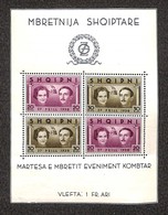 ESTERO - ALBANIA - 1938 - Foglietto Matrimonio (block 2) - Gomma Originale - Autres & Non Classés