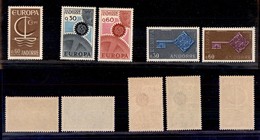ESTERO - ANDORRA FRANCESE - 1966/1968 - Europa (198/200 + 208/209) - 5 Valori - Gomma Integra - Other & Unclassified