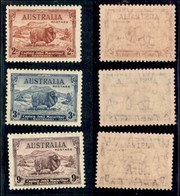 ESTERO - AUSTRALIA  - 1934 - Pecore Merino (123/125) - Serie Completa - Gomma Integra (125) - Autres & Non Classés