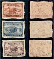 ESTERO - AUSTRALIA  - 1934 - Pecore Merino (123/125) - Serie Completa - Gomma Integra (125) - Sonstige & Ohne Zuordnung