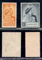 ESTERO - BARBADOS - 1948 - Nozze D'Argento (178/179) - Serie Completa - Gomma Integra - Sonstige & Ohne Zuordnung