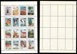 ESTERO - CILE - 1987 - Minifoglio Flora E Fauna (1189/1204) - Gomma Integra - Sonstige & Ohne Zuordnung