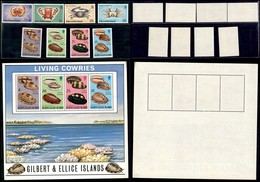 ESTERO - GILBERT AND ELLICE ISLANS - 1975 - Granchi E Conchiglie (232/239 + Block 2) - 2 Serie Complete E Un Foglietto - - Sonstige & Ohne Zuordnung