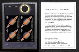ESTERO - GRAN BRETAGNA - 1999 - Eclissi Solare (Block 7) - Foglietto - Gomma Integra - Sonstige & Ohne Zuordnung