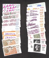 ESTERO - GRAN BRETAGNA - 1981/1988 - Folded Booklets (FL 1/14 A+B - FL 2+4+8 A - FL 7 B) - 24 Libretti Differenti - Nuov - Sonstige & Ohne Zuordnung