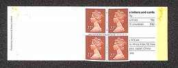 ESTERO - GRAN BRETAGNA - 1988 - Folded Booklet 4 X 27p (GF2) - Nuovo - Sonstige & Ohne Zuordnung