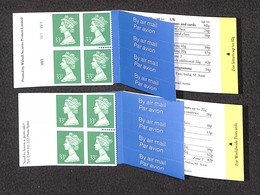 ESTERO - GRAN BRETAGNA - 1991/1992 - Folded Booklets 4 X 33p (GJ1 + GJ1a) - 2 Libretti - Nuovi - Sonstige & Ohne Zuordnung