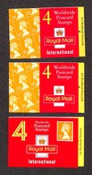 ESTERO - GRAN BRETAGNA - 1993/1996 - Folded Booklets 4 X 35p (GK 5/7) - 3 Libretti - Nuovi - Other & Unclassified
