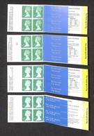 ESTERO - GRAN BRETAGNA - 1996/1998 - Folded Booklets 4 X 63p (GR 1/4) - 4 Libretti - Nuovi - Other & Unclassified
