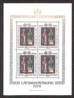 ESTERO - LIECHTENSTEIN - 1979 - Minifoglio Patroni (734) - Gomma Integra (100) - Andere & Zonder Classificatie