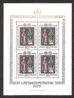 ESTERO - LIECHTENSTEIN - 1979 - Minifoglio Patroni (734) - Gomma Integra (100) - Sonstige & Ohne Zuordnung