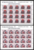 ESTERO - LIECHTENSTEIN - 1982 - Europa (791/792) - Serie Completa In Minifogli - Gomma Integra - Andere & Zonder Classificatie