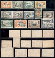 ESTERO - NIGERIA - 1953 - QE II E Vedute (71/74 + 75d + 76/83) - Serie Completa - 2 Pence (75d) Con Traccia Di Linguella - Other & Unclassified