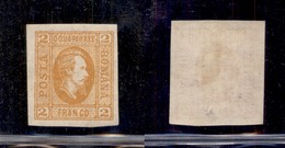 ESTERO - ROMANIA  - 1865 - 2 Par Cuza (11ay) - Carta A Strisce - Gomma Originale (70) - Autres & Non Classés