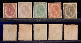 ESTERO - ROMANIA  - 1891 - 25° Anniversario Regno Carli I (90/94) - Serie Completa - Gomma Integra - Lievi Tracce D'umid - Sonstige & Ohne Zuordnung