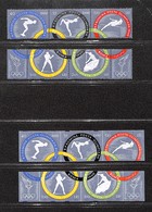 ESTERO - ROMANIA  - 1960 - Olimpiadi Roma (1853/1858 A+B) - Serie Completa In Strisce Orizzontali - Dentellati E Non - G - Other & Unclassified