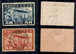 ESTERO - RUSSIA - 1930 - Dirigibile LZ127 (390B/391B) - Serie Completa - Usata (120) - Sonstige & Ohne Zuordnung