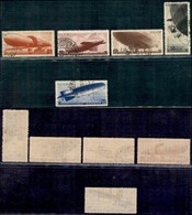 ESTERO - RUSSIA - 1934 - Dirigibili (483/487) - Serie Completa - Usata (130) - Sonstige & Ohne Zuordnung