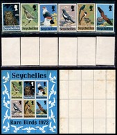 ESTERO - SEYCHELLES - 1972 - Uccelli (301/306 + Block 3) - Serie Completa + Foglietto - Gomma Integra (60+) - Autres & Non Classés