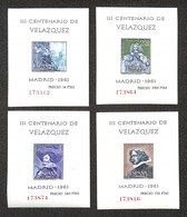 ESTERO - SPAGNA - 1961 - Foglietti Velazques (Block 15/18) - Serie Completa - Gomma Integra - Autres & Non Classés
