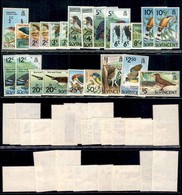 ESTERO - ST. VINCENT - 1970 - Uccelli (258/273 X+Y) - Serie Completa + Varietà Di Filigrana - Gomma Integra (55+) - Autres & Non Classés