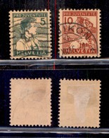 ESTERO - SVIZZERA - 1915 - Pro Juventute (128/129) - Serie Completa - Usata (120) - 1843-1852 Timbres Cantonaux Et  Fédéraux