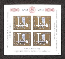 ESTERO - SVIZZERA - 1960 - Foglietto Pro Patria (Block 17) - Gomma Integra - 1843-1852 Timbres Cantonaux Et  Fédéraux