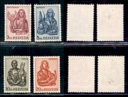 ESTERO - SVIZZERA - 1961 - Evangelisti (738/741) - Serie Completa - Gomma Integra (45) - 1843-1852 Timbres Cantonaux Et  Fédéraux