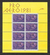 ESTERO - SVIZZERA - 1981 - Minifoglio Pro Aereo (196) - Gomma Integra - 1843-1852 Kantonalmarken Und Bundesmarken