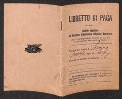 VARIE  - VARIE  - 1926 - Libretto Di Paga - Prephilately