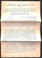 VARIE  - VARIE  - Documento Della Camera Dei Deputati Del 13.3.1953 - Prephilately