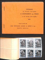 VARIE  - VARIE  - Libretto Con All'interno Oltre Cento Etichette Chiudilettera "Leonardo Da Vinci" - Nuovo E Completo - Prephilately