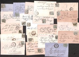VARIE  - LOTTI - 1867/1876 - 5 Cent (17) - Isolato Su 20 Lettere Da Firenze Del Periodo - Other & Unclassified