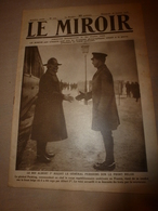 1918 LE MIROIR:Albert 1er Front Belge;Solférino;Grosse Bertha;Torpillage Du CHATEAURENAULT; Essai Tanks Au CANADA;etc - Francese