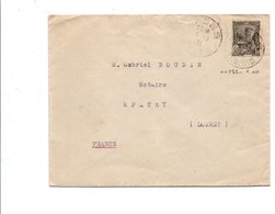 TUNISIE LETTRE DE GABES POUR LA FRANCE DU 15/2/1934 - Lettres & Documents