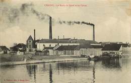 SAONE ET LOIRE CHAGNY Le Bassin Du Canal Et Les Usines - Chagny