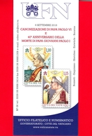 Nuovo - VATICANO - 2018 - Bollettino Ufficiale - Paolo VI - Giovanni Paolo I - BF 06 - Storia Postale