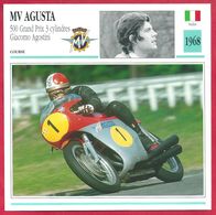 MV Agusta 500 Grand Prix 3 Cylindres Giacomo Agostini. Moto De Course. Italie. 1968. Un Tandem Mythique - Sport