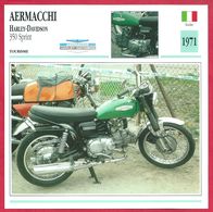 Aermacchi Harley Davidson 350 Sprint. Moto De Tourisme. Italie. 1971. Cornes En Plus, Caractère En Moins - Sport