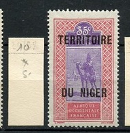 Niger 1921-22 Y&T N°10 - Michel N°10 * - 35c Targui - Unused Stamps