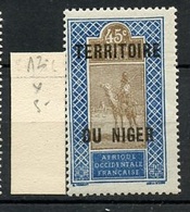 Niger 1921-22 Y&T N°12 - Michel N°12 * - 45c Targui - Nuevos