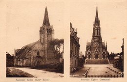 BEAUVAL  -  Ancienne Et Nouvelle Eglise ( Tampon De L' Abbé BOURDON Au Verso ) - Beauval