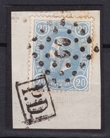 N° 31  GRIFFE PD  Sur Fragment - 1869-1883 Leopoldo II
