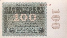 Germany 100.00.000 Mark, DEU-120h/Ro.106j (1923) - UNC - 100 Mio. Mark