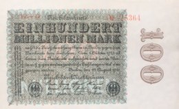 Germany 100.00.000 Mark, DEU-120j/Ro.106t (1923) - UNC - 100 Millionen Mark