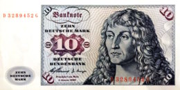 Germany West 10 Deutsche Mark, BRD-7a/Ro.263a (Serie D/G) - EF/XF - 10 DM