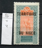 Niger 1925-26 Y&T N°26 - Michel N°26 * - 30c Targui - Nuevos